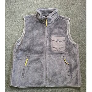 Best Made Co Wool Blend Sherpa Vest‎ Gray Mens XL Full Zip Quiet Luxury Outdoors